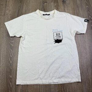 Rome Pays Off King Pleasure Mens White City Art Graphic Print T Shirt Size M